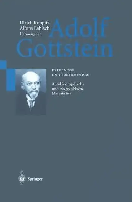 Cover of Adolf Gottstein