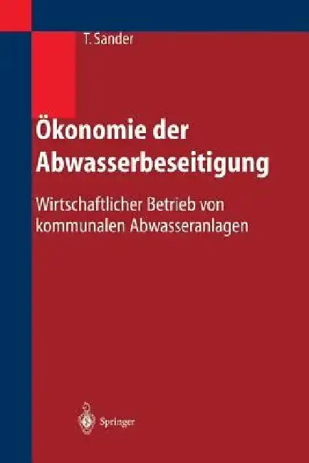 Cover of Ökonomie Der Abwasserbeseitigung