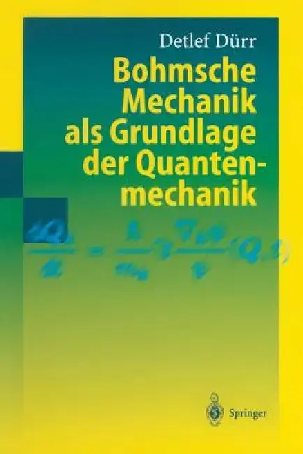Cover of Bohmsche Mechanik ALS Grundlage Der Quantenmechanik