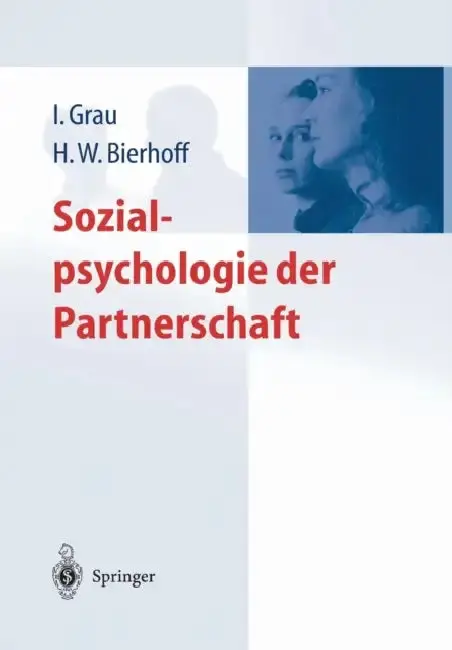 Cover of Sozialpsychologie Der Partnerschaft