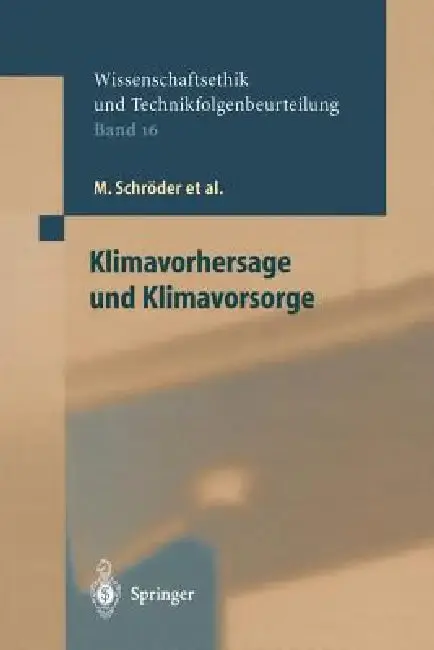 Cover of Klimavorhersage Und Klimavorsorge