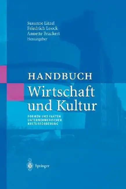 Cover of Handbuch Wirtschaft Und Kultur
