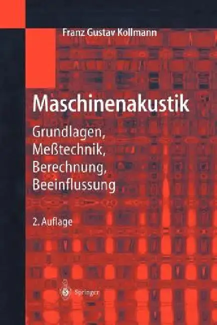 Cover of Maschinenakustik