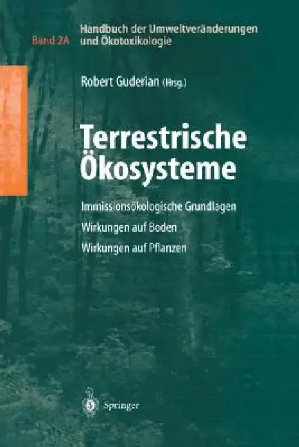 Cover of Handbuch Der Umweltveränderungen Und Ökotoxikologie