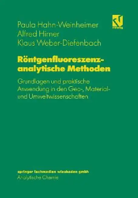 Cover of Röntgenfluoreszenzanalytische Methoden