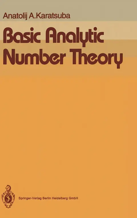 Cover of Basic Analytic Number Theory 1