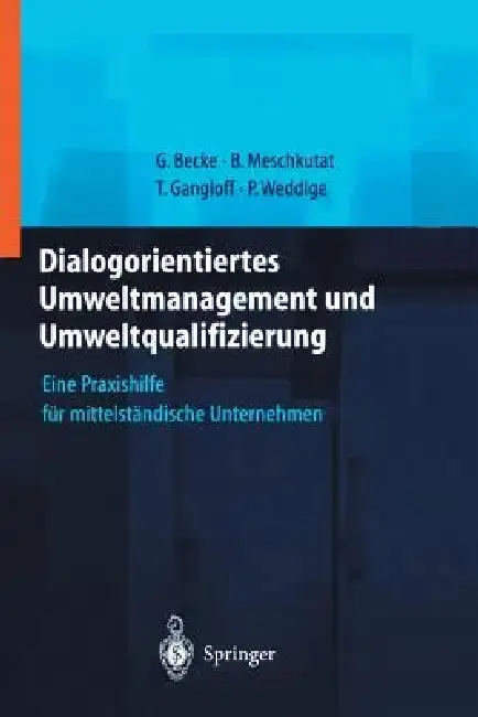 Cover of Dialogorientiertes Umweltmanagement Und Umweltqualifizierung
