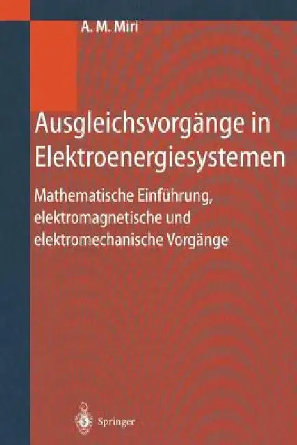 Cover of Ausgleichsvorgänge in Elektroenergiesystemen