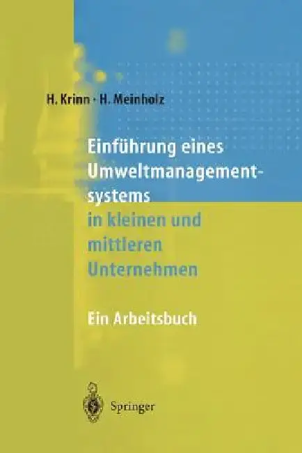 Cover of Einführung Eines Umweltmanagementsystems in Kleinen Und Mittleren Unternehmen