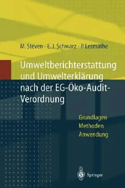 Cover of Umweltberichterstattung Und Umwelterklärung Nach Der Eg-Ökoaudit-Verordnung