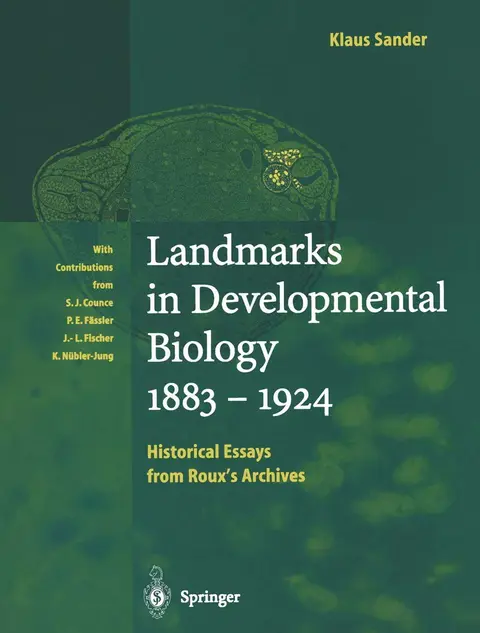 Cover of Landmarks in Developmental Biology 1883–1924