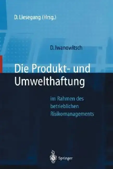 Cover of Die Produkt- Und Umwelthaftung
