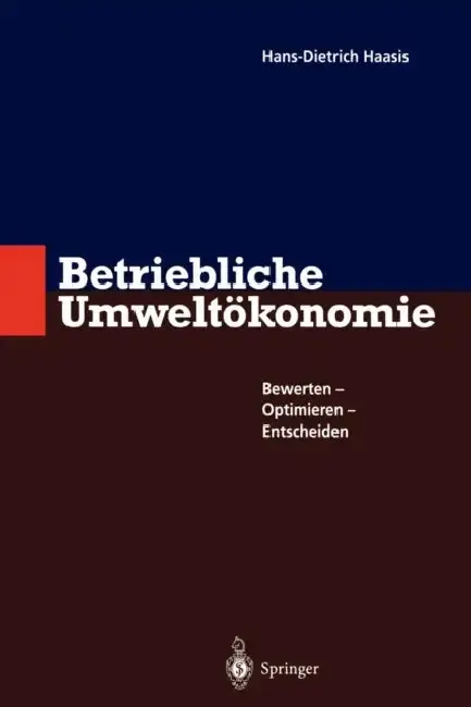 Cover of Betriebliche Umweltökonomie