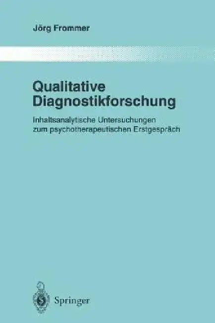 Cover of Qualitative Diagnostikforschung