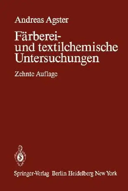 Cover of Färberei- Und Textilchemische Untersuchungen
