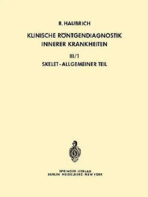 Cover of Klinische Röntgendiagnostik Innerer Krankheiten