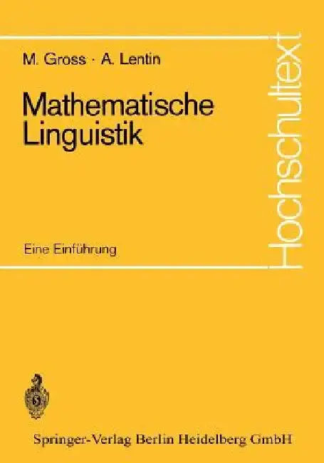 Cover of Mathematische Linguistik