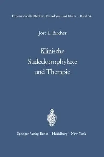 Cover of Klinische Sudeckprophylaxe Und Therapie