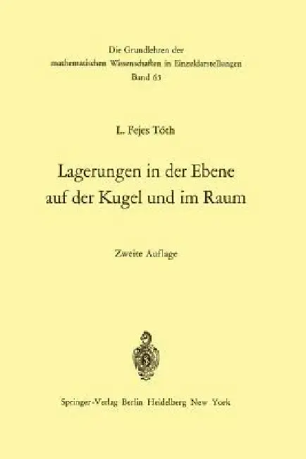 Cover of Lagerungen in Der Ebene Auf Der Kugel Und Im Raum