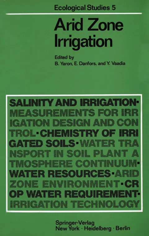 Cover of Arid Zone Irrigation