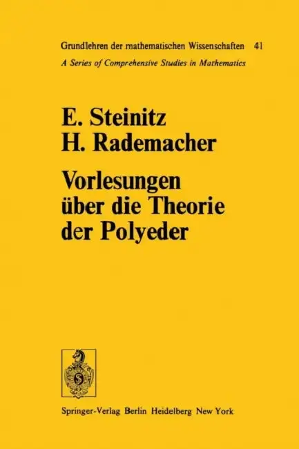 Cover of Vorlesungen Über Die Theorie Der Polyeder