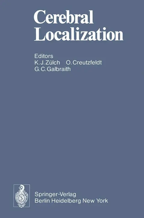 Cover of Cerebral Localization