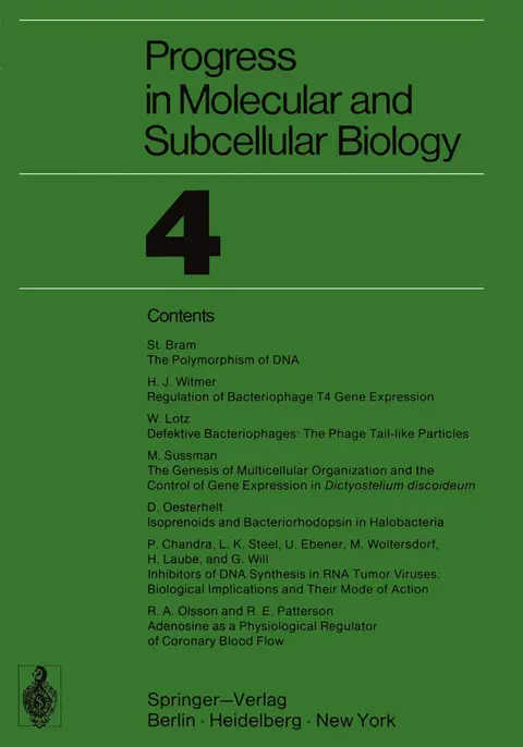 Cover of Progress in Molecular and Subcellular Biology