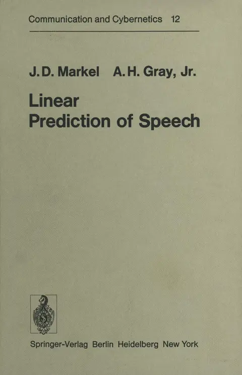 Cover of Linear Prediction of Speech