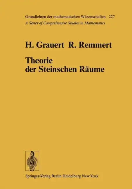 Cover of Theorie Der Steinschen Räume