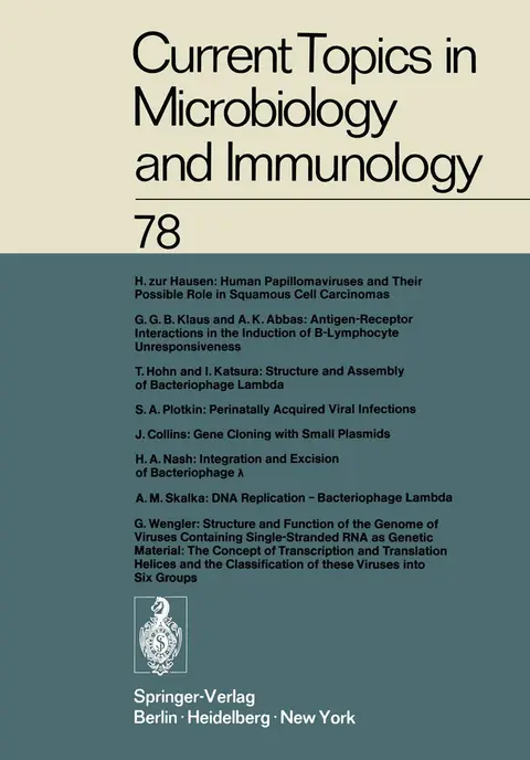Cover of Current Topics in Microbiology and Immunology