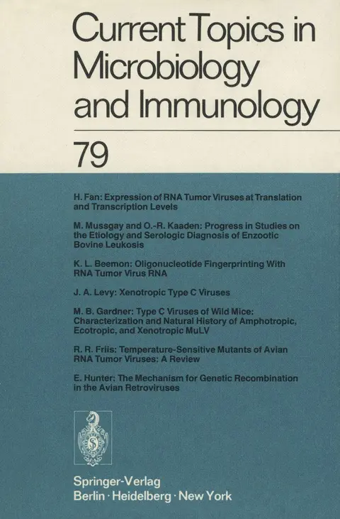 Cover of Current Topics in Microbiology and Immunology