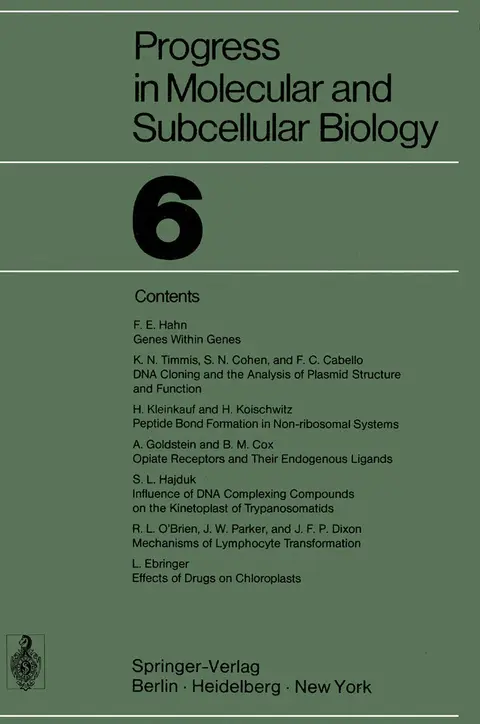Cover of Progress in Molecular and Subcellular Biology