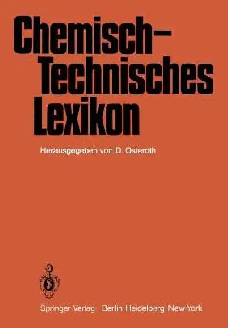 Cover of Chemisch-Technisches Lexikon