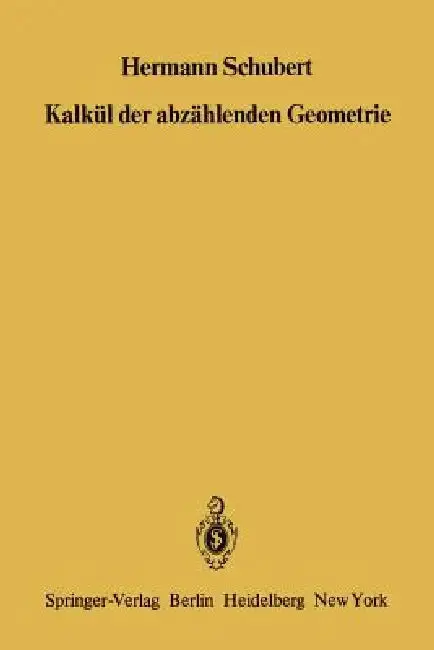 Cover of Kalkül Der Abzählenden Geometrie