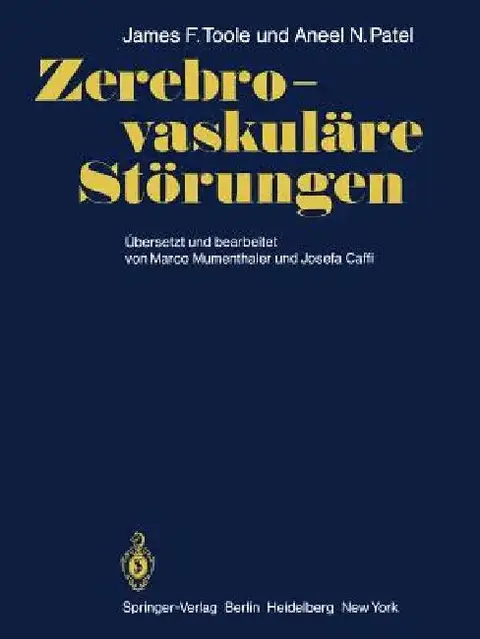 Cover of Zerebro-Vaskuläre Störungen