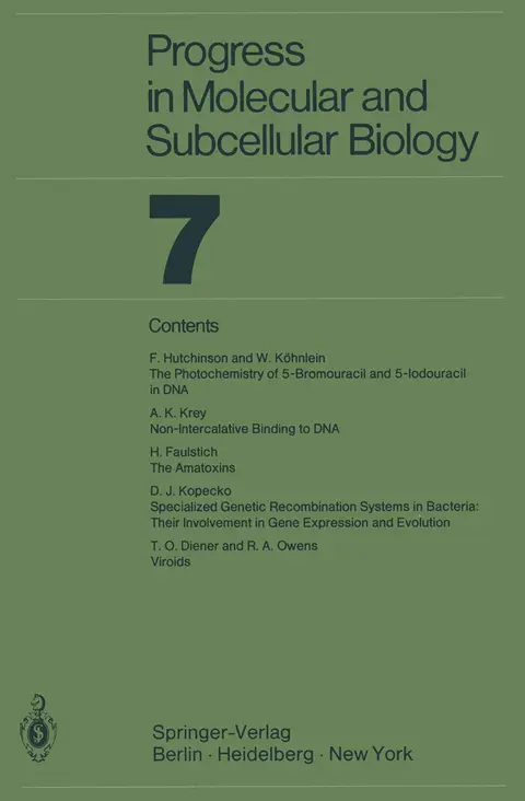 Cover of Progress in Molecular and Subcellular Biology