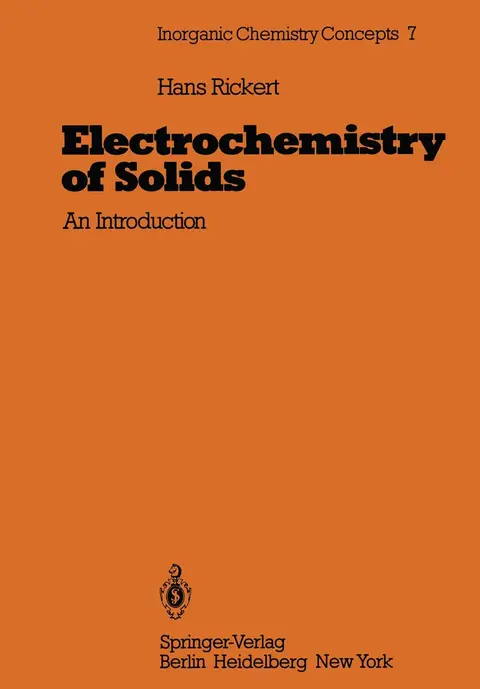 Cover of Electrochemistry of Solids