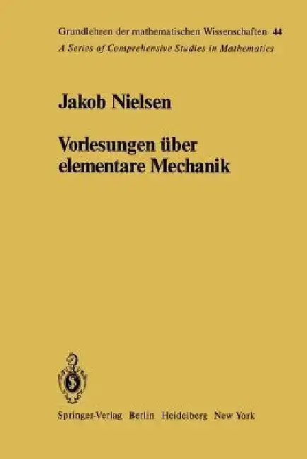 Cover of Vorlesungen Über Elementare Mechanik