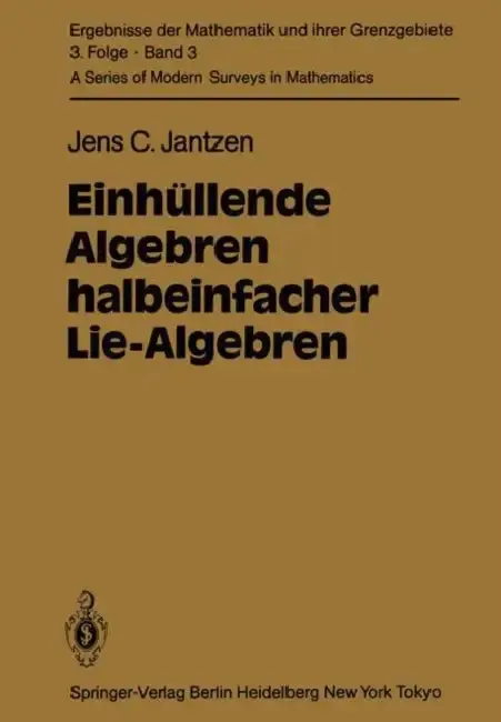 Cover of Einhüllende Algebren Halbeinfacher Lie-Algebren