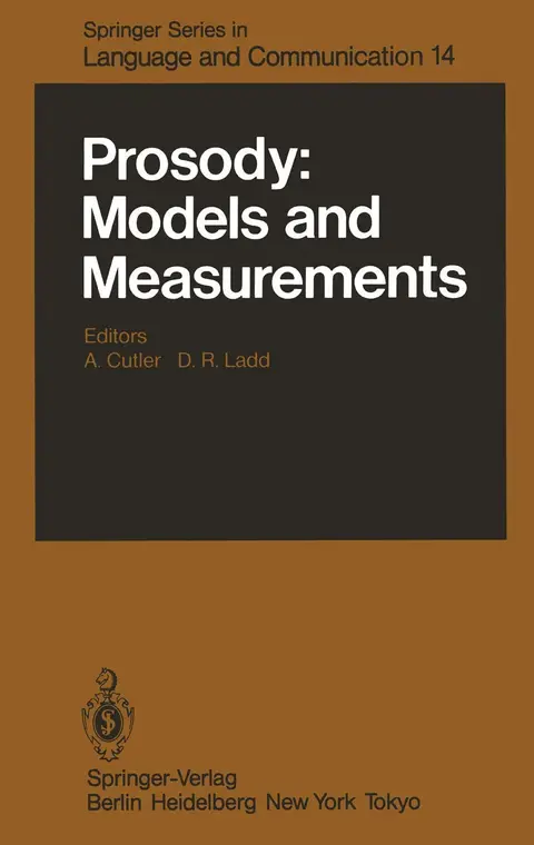 Cover of Prosody