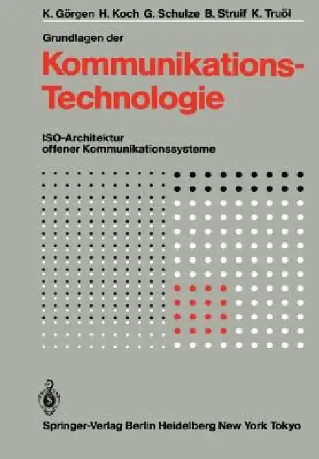 Cover of Grundlagen Der Kommunikationstechnologie