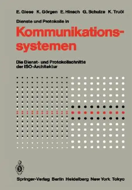 Cover of Dienste Und Protokolle in Kommunikationssystemen