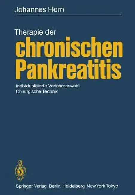 Cover of Therapie Der Chronischen Pankreatitis