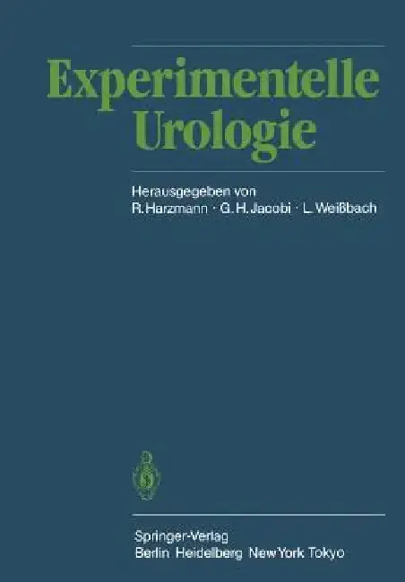 Cover of Experimentelle Urologie