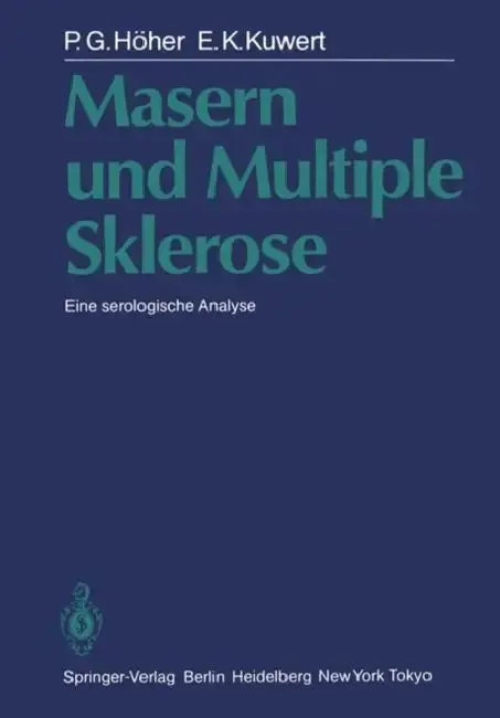 Cover of Masern Und Multiple Sklerose