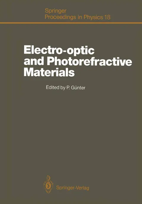 Cover of Electro-optic and Photorefractive Materials