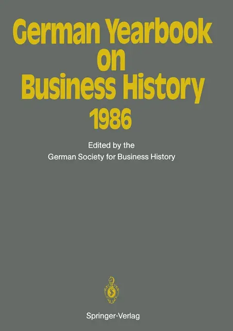 Cover of German Yearbook on Business History 1986