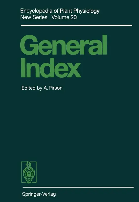 Cover of General Index