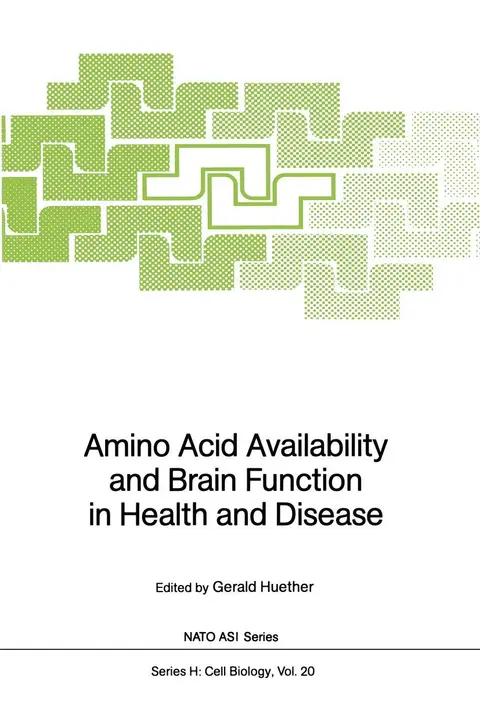 Cover of Amino Acid Availability and Brain Function in Health and Disease