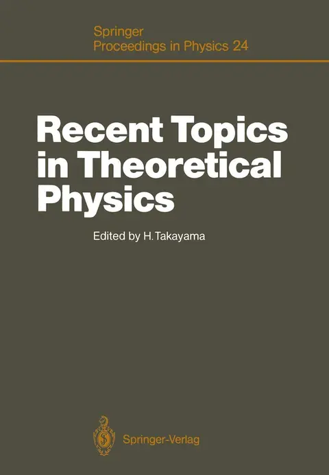 Cover of Recent Topics in Theoretical Physics